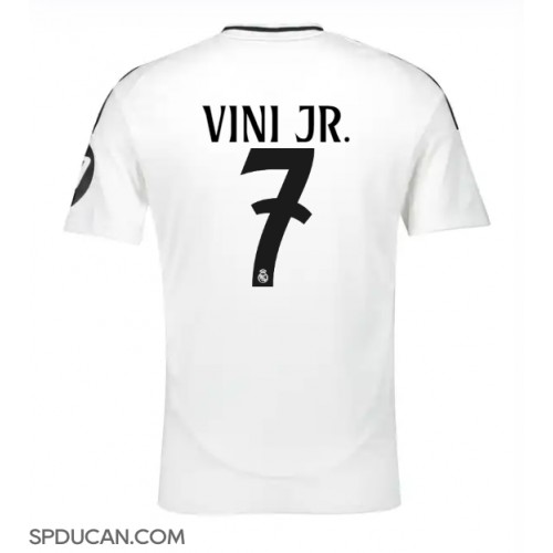 Muški Nogometni Dres Real Madrid Vinicius Junior #7 Domaci 2024-25 Kratak Rukav